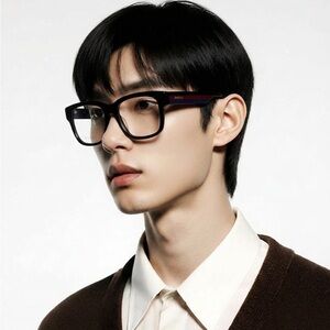Gucci GG1303O 006  Black Square Acetate Eyeglasses
